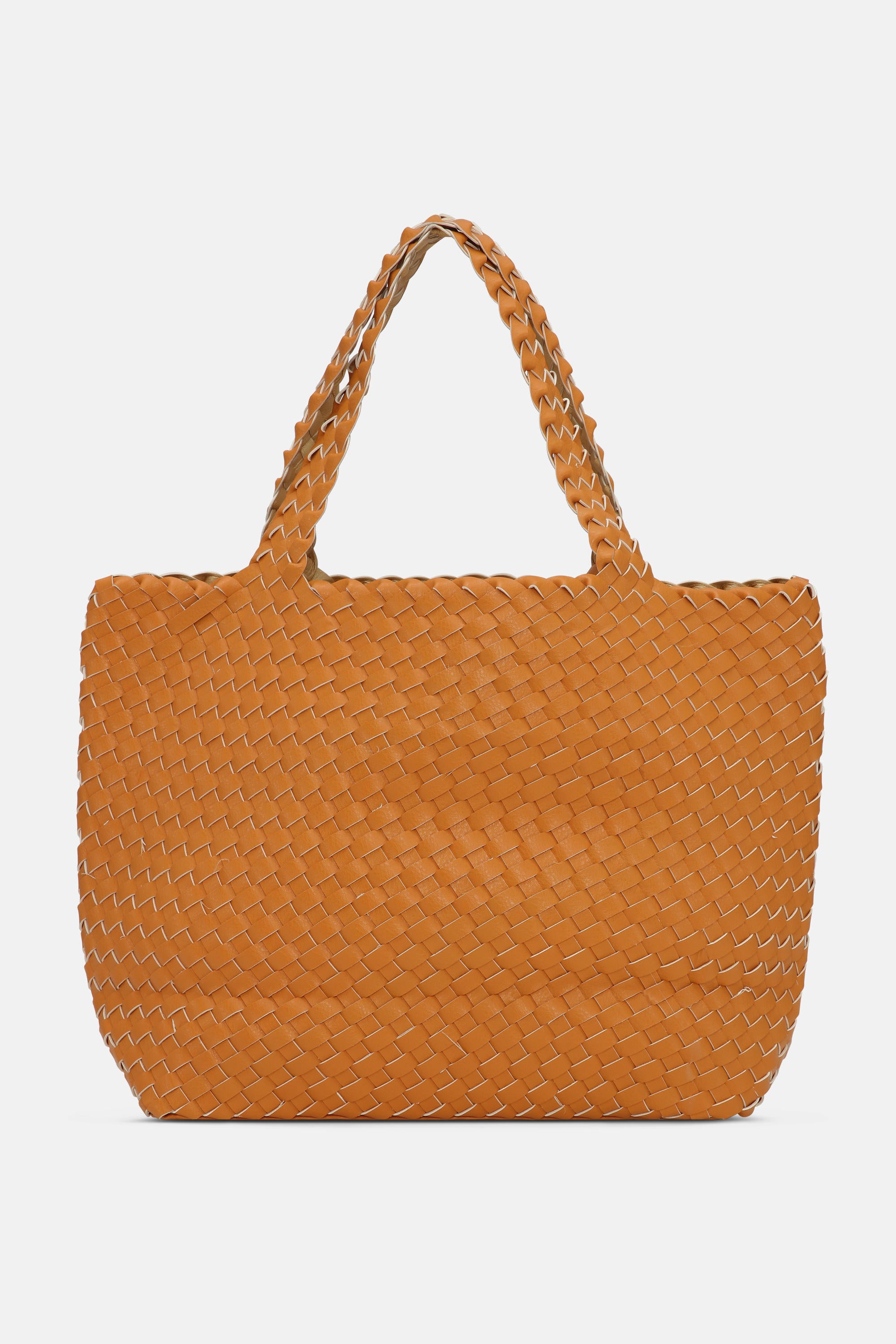Tote Bag Flettet - Golden Nugget Golden Nugget Metallic